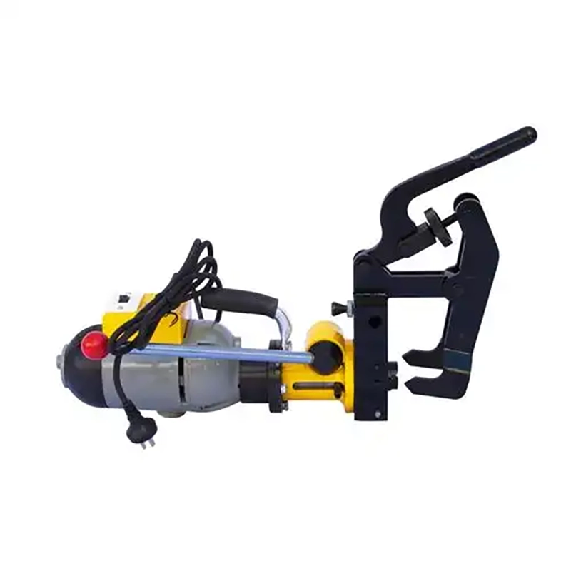 Rail drilling machines